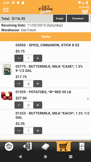 Get Fresh Produce Checkout Screenshot 3