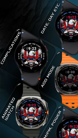 USA Eagle Watch Face 159 Screenshot 1
