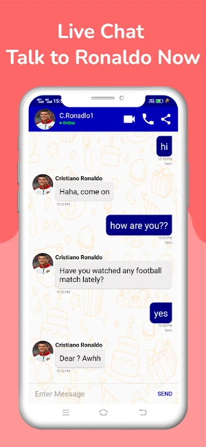 Cristiano Ronaldo Call & Chat Screenshot 2