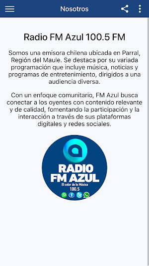 Radio FM Azul Parral Screenshot 2