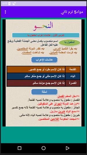مواد5 (شرح مواد الصف الخامس الابتدائي) Screenshot 2