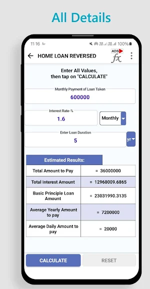 Mortgage, Home Loan Calculator Screenshot 2
