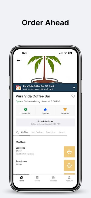 Pura Vida Coffee Bar Screenshot 0