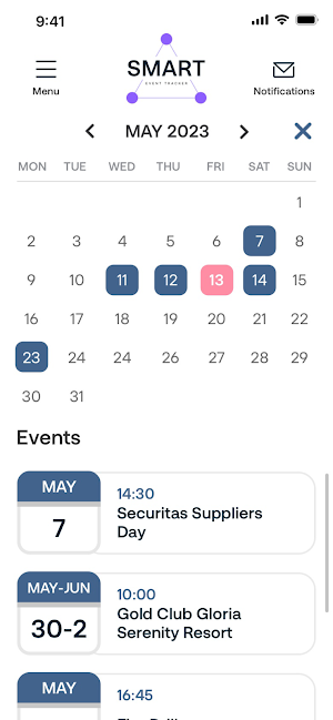 Securitas Smart Event Tracker Screenshot 2