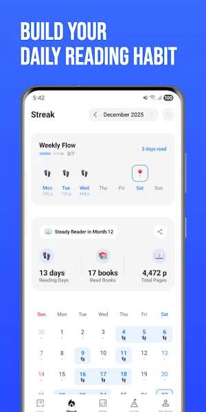 Readinglyst: Book Tracker, Log Screenshot 1