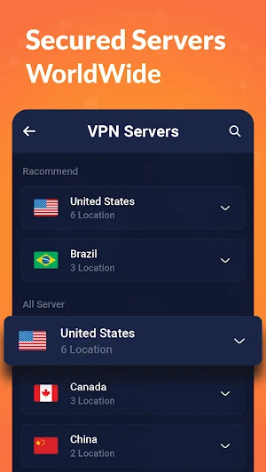 Private VPN - Fast VPN Proxy Screenshot 2
