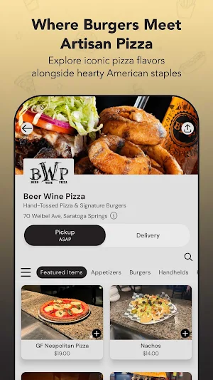 Beer Wine Pizza Screenshot 1
