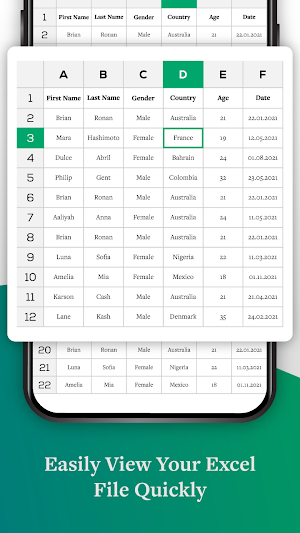 XLS reader for Excel files Screenshot 2