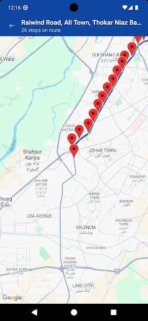 Multan Metro Bus Guide Screenshot 3