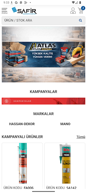 Safir Nalburiye B2B Screenshot 1