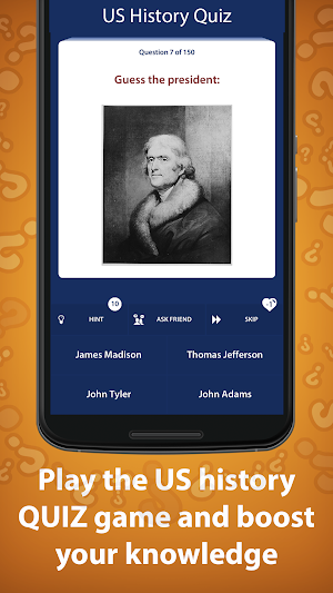 US History Quiz Screenshot 0