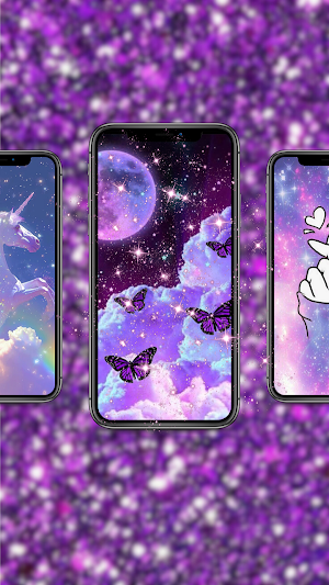 Girly Glitter Live Wallpaper Screenshot 1