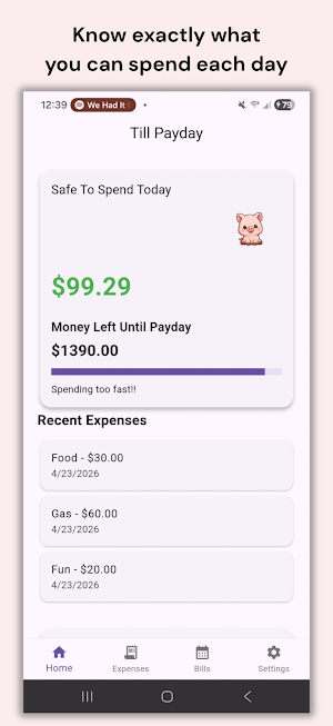 Till Payday - Budget Tracker Screenshot 0