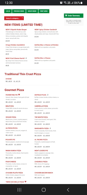 Fiorentina ltalian Kitchen Screenshot 1