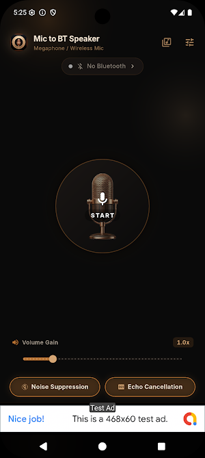 Live Mic to Bluetooth Speaker Screenshot 2