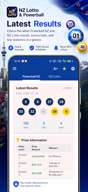 Ai NZ Lotto & Powerball NZ Screenshot 0
