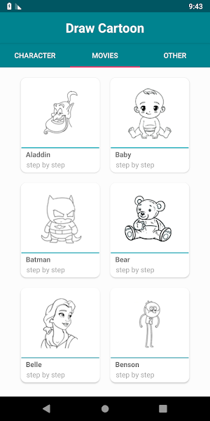 Draw Cartoon Characters Screenshot 1