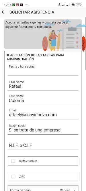 Hilario Climatización. Screenshot 2