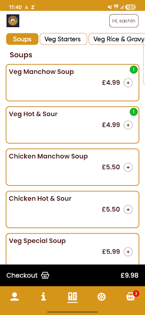 Sia's Indo Chinese Restaurant Screenshot 2