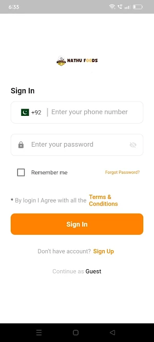 NathuFoods Screenshot 1