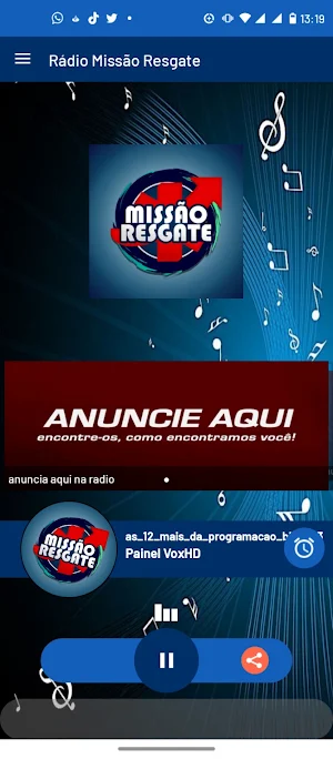 Rádio Missão Resgate Screenshot 2