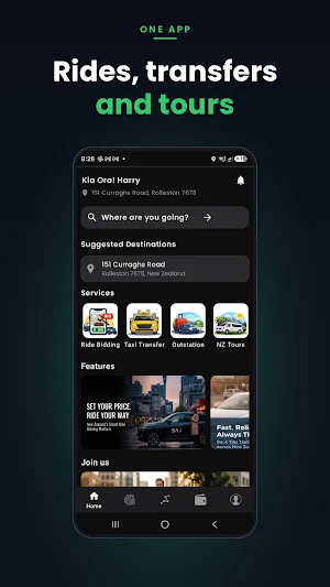 Baj: Taxi, Rides & Tours App Screenshot 1