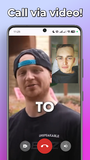 Unspeakable Fake Call & Chat Screenshot 1