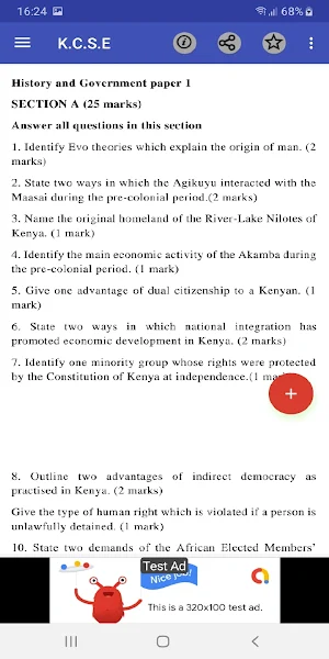 Kcse history: past papers Screenshot 1