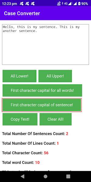 Case Converter Screenshot 3