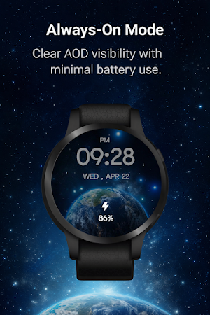 Earth & Space Watch Face Screenshot 2