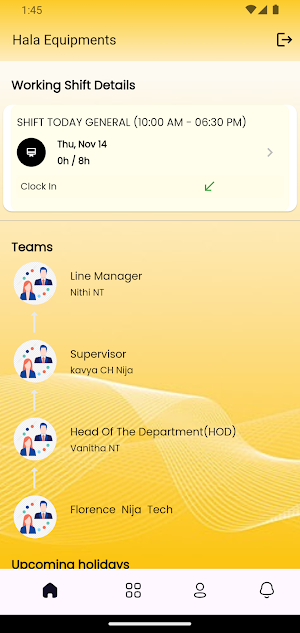 Hala Equipment ESS Screenshot 1