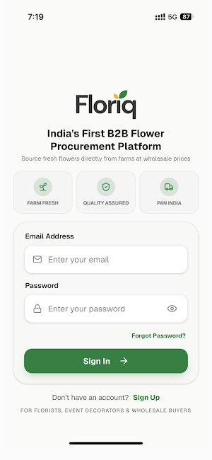 Floriq:B2B Flower Marketplace Screenshot 0