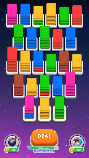 Card Shuffle - Color Sorting Screenshot 2
