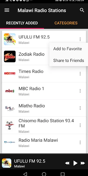Malawi Radio Stations Screenshot 1