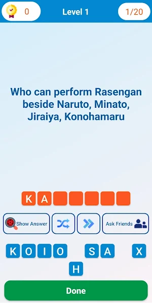 Shinobi Quiz - Offline Screenshot 1
