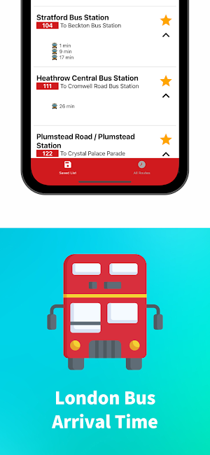 London Bus Arrival Time Screenshot 3