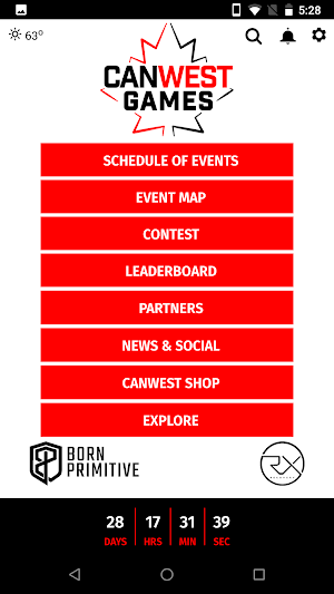 CanWest Games Event Guide Screenshot 0