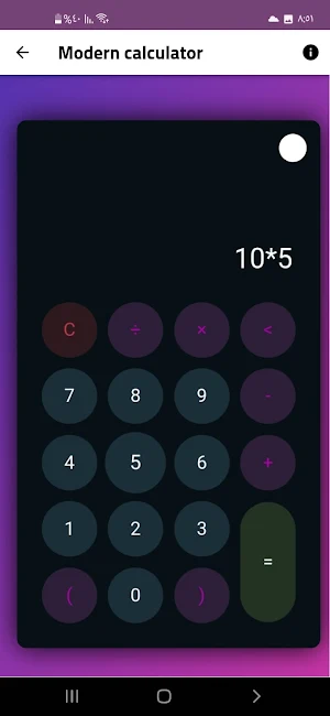 Modern calculator Screenshot 2