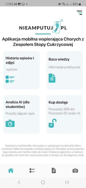 Diabetic Foot Assessment App Screenshot 1