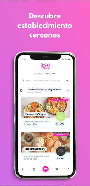 GoodMeal - ¡Rescata comida de locales cercanos! Screenshot 0