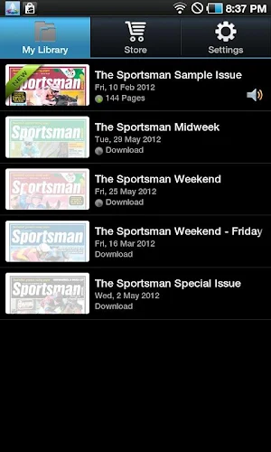 Sportsman eNewspaper (GB) Screenshot 0