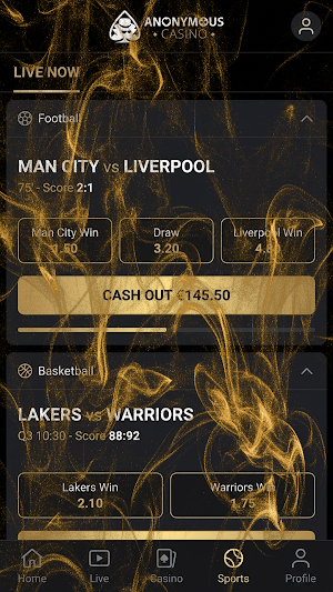 Anonymous Casino Screenshot 2