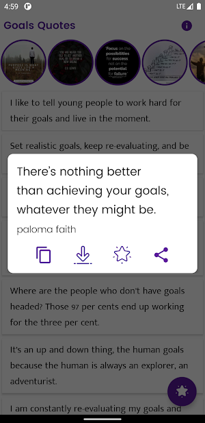 Goals Quotes and Sayings Screenshot 2