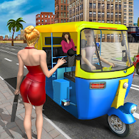Modern Tuk Tuk Auto Rickshaw: Free Driving Games