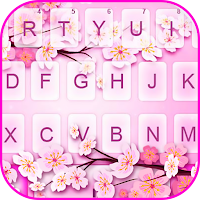 Pink Spring Blossom Keyboard Theme