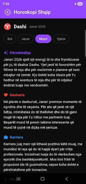 Horoskopi Shqip Screenshot 3