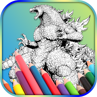 Godzilla Coloring Book Game