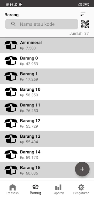 Complete Barcode Cashier Screenshot 2