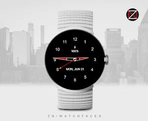 Black Analogue S Watch Face Screenshot 2