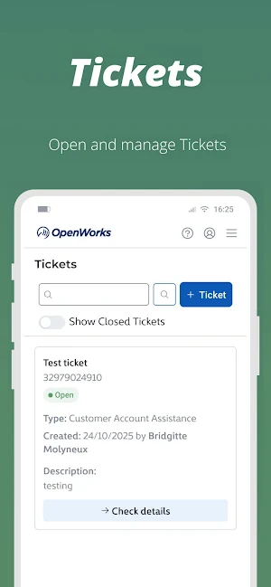OpenWorks Provider Screenshot 1